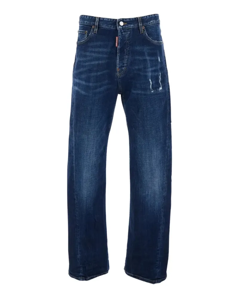 Dsquared2 medium wash teddy jeans - Blau Blau