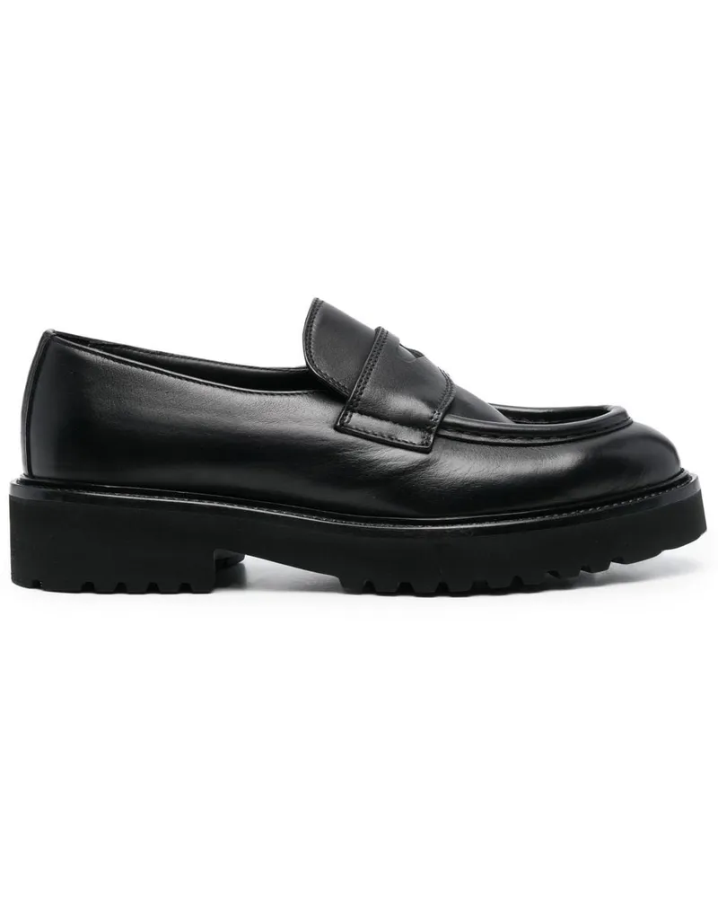 Doucal´s Loafer mit geriffelter Sohle - Schwarz Schwarz