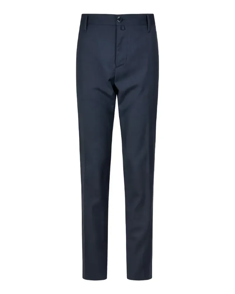 Jacob Cohën logo-patch tailored-cut jeans - Schwarz Schwarz