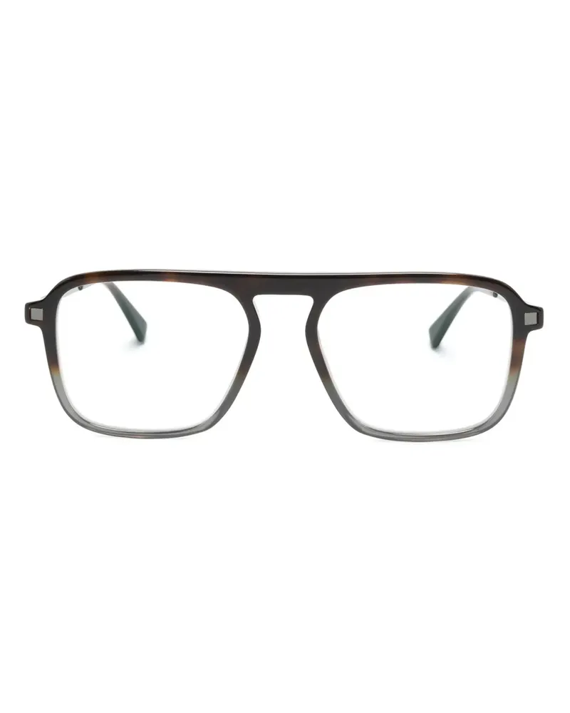 Mykita Sonu Brille mit eckigem Gestell - Schwarz Schwarz