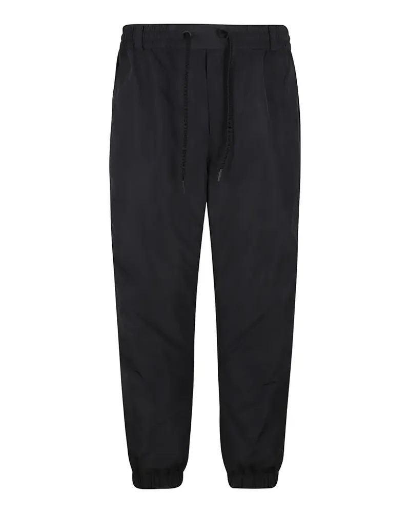 Moncler logo-patch drawstring track pants - Schwarz Schwarz