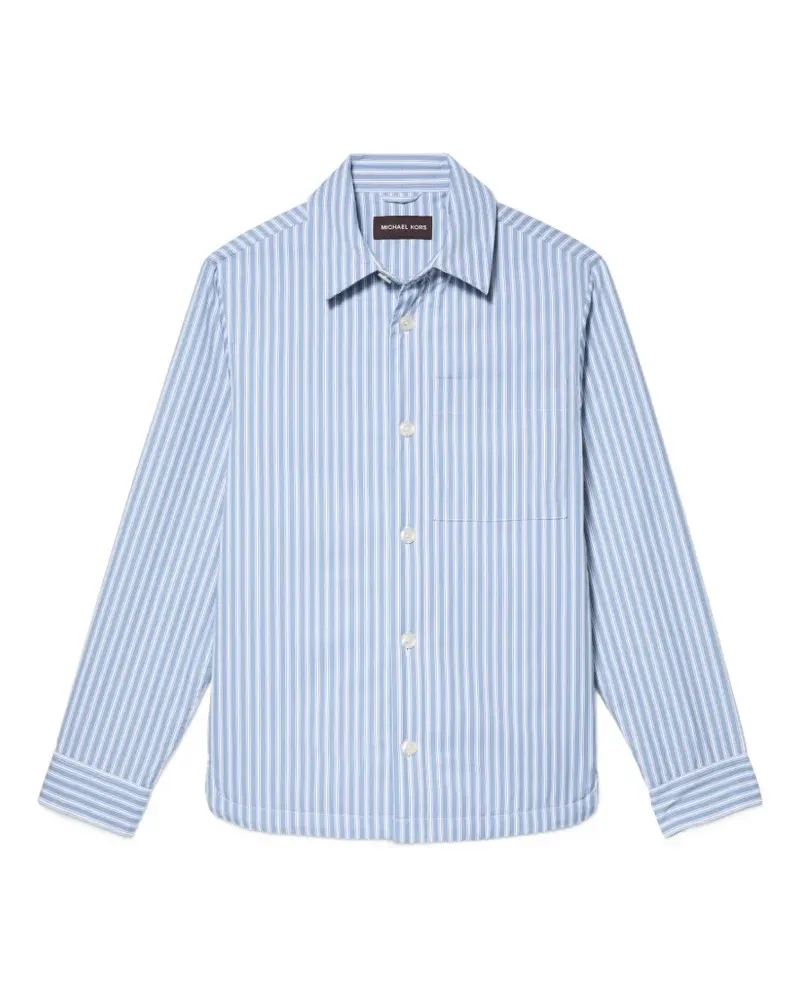 Michael Kors Gestreifte Hemdjacke - Blau Blau