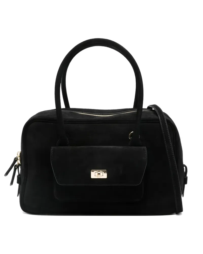 Sandro Black Tote Bag - Schwarz Schwarz