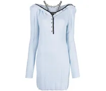 Minikleid aus Merinowolle - Blau