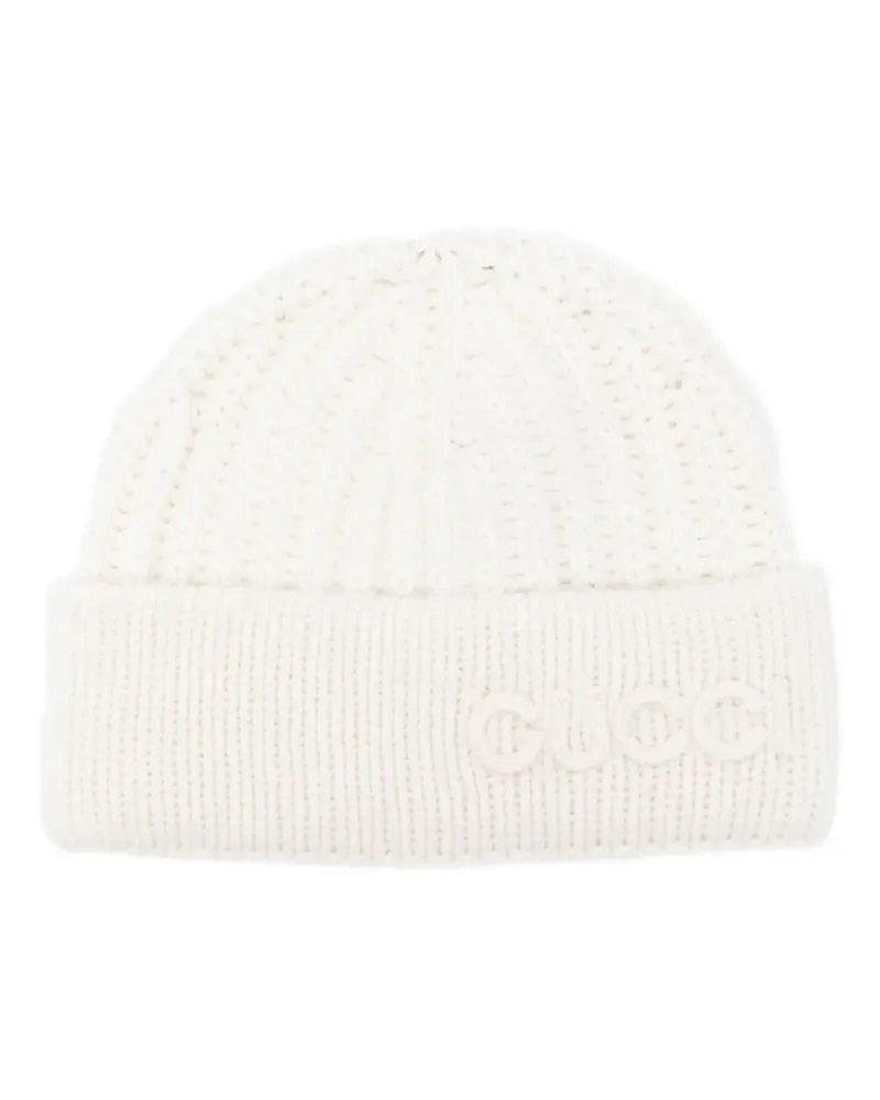 Gucci Beanie mit Logo-Stickerei - Nude Nude