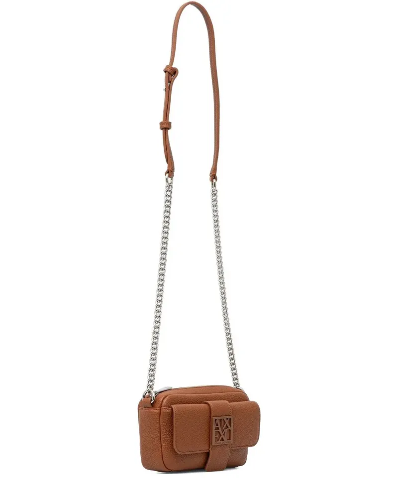 Armani Exchange Mini-Tasche mit Kettenriemen - Braun Braun