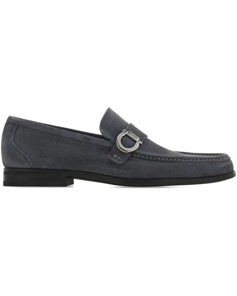 Ferragamo Loafer aus Wildleder - Grau Grau