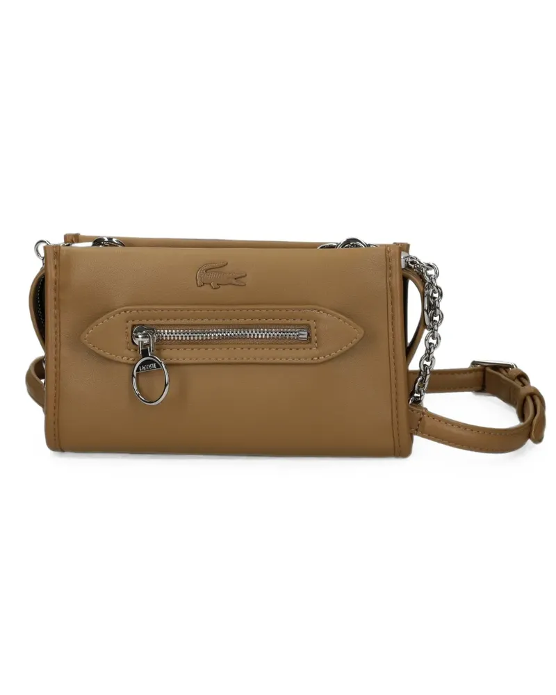 Lacoste Umhängetasche mit Logo-Prägung - Braun Braun