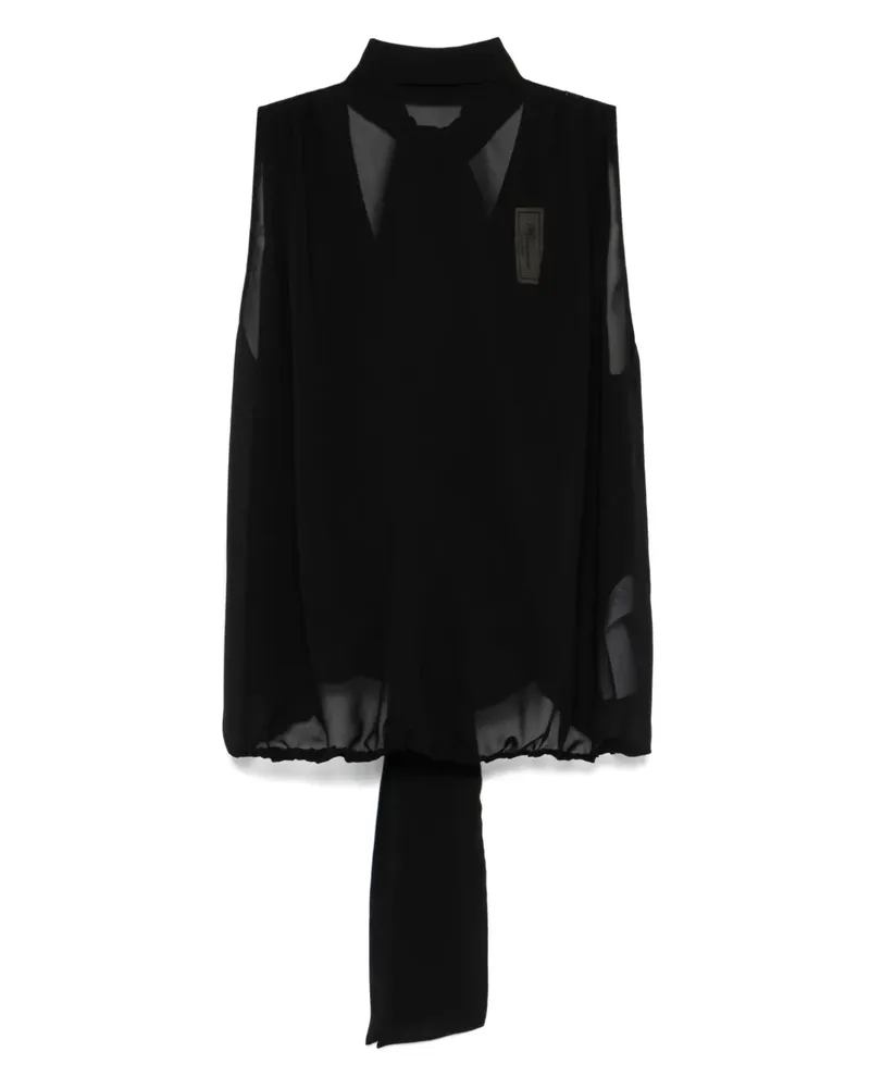 Blumarine Rückenfreie Bluse - Schwarz Schwarz