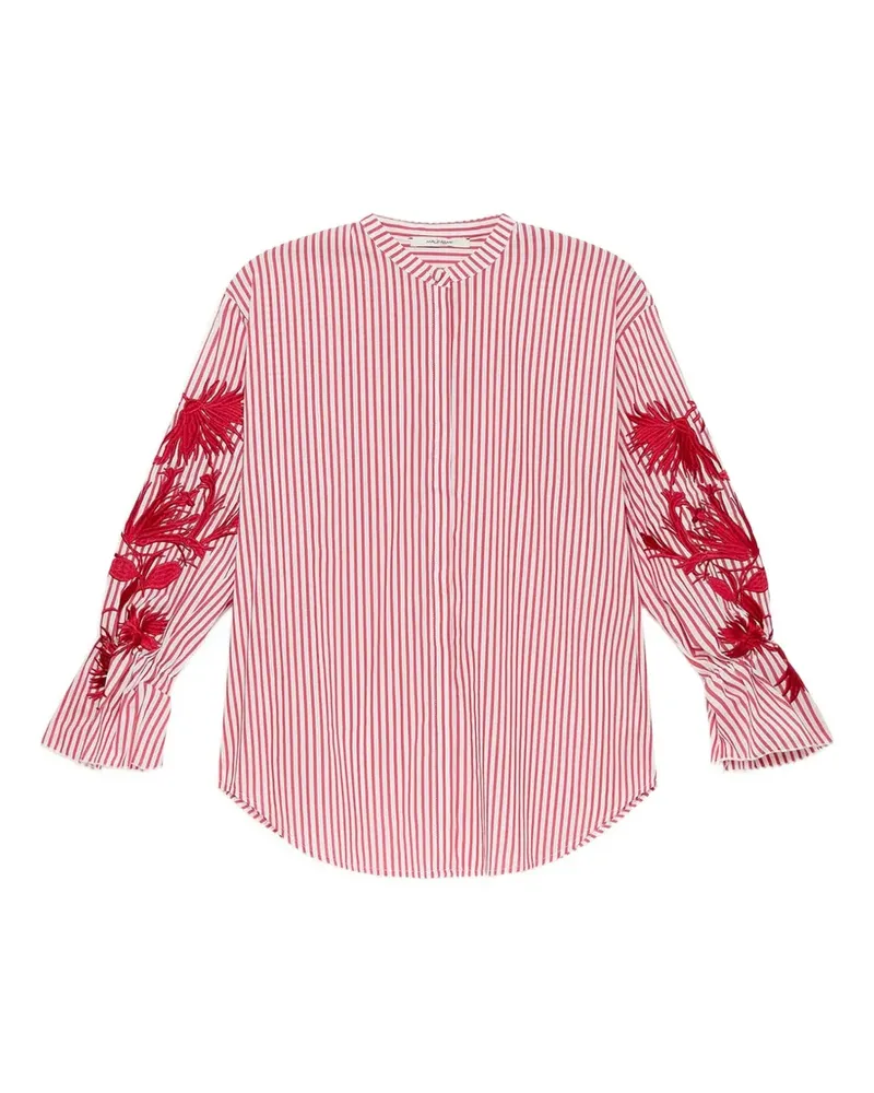 Maliparmi striped embroidered shirt - Rot Rot