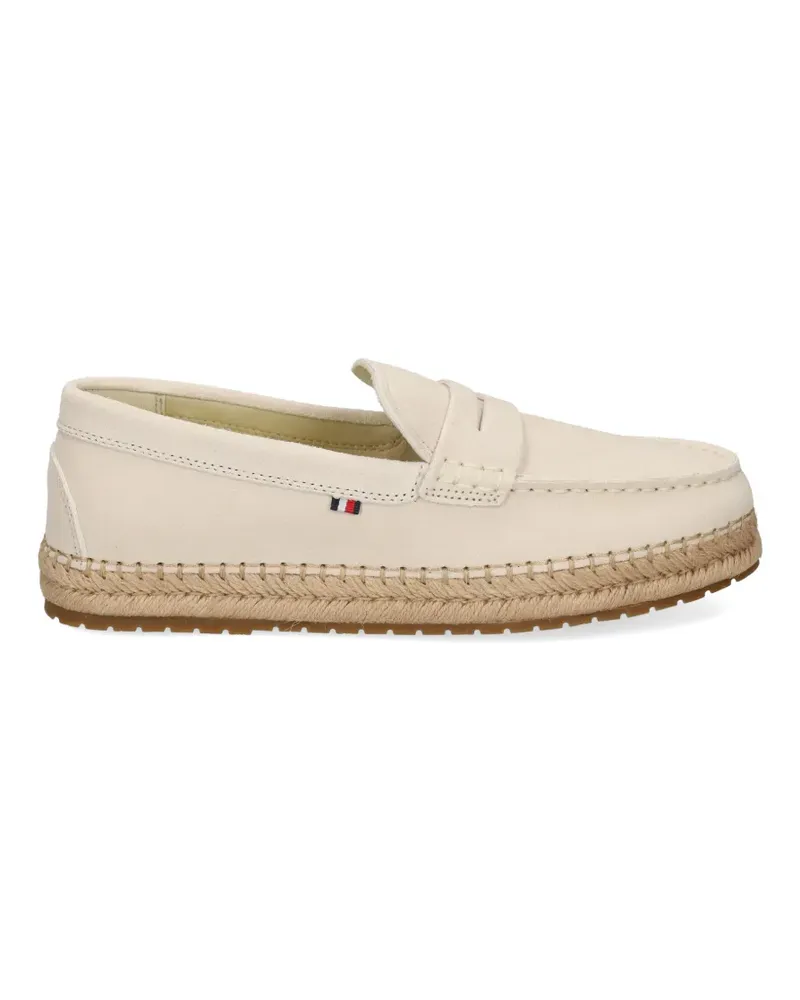 Tommy Hilfiger penny leather espadrilles - Nude Nude
