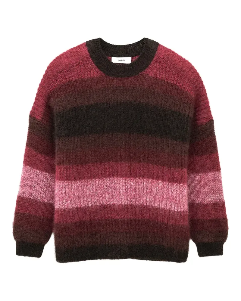 ba&sh Gestreifter Rivas Pullover - Rot Rot