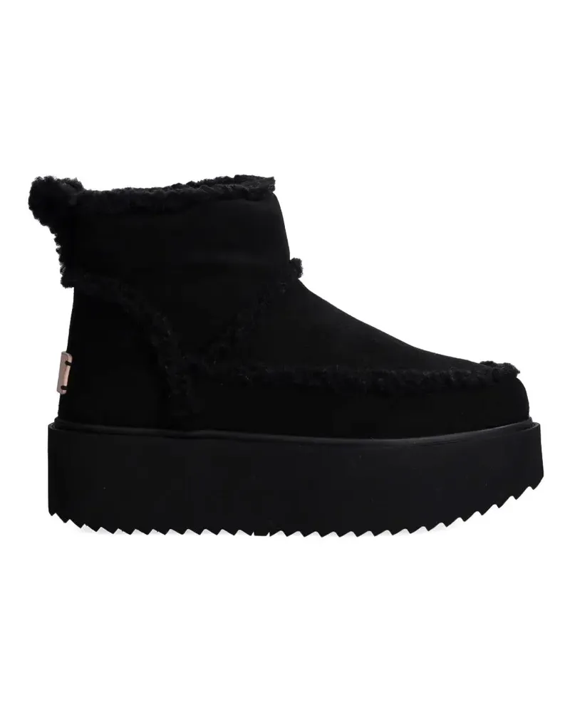 INUIKII x Coccinelle Classic Low Shearling-Stiefel - Schwarz Schwarz