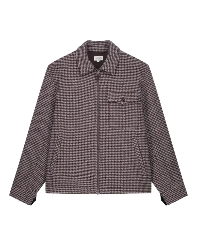 Hartford Dandy zipped patterned overshirt - Braun Braun
