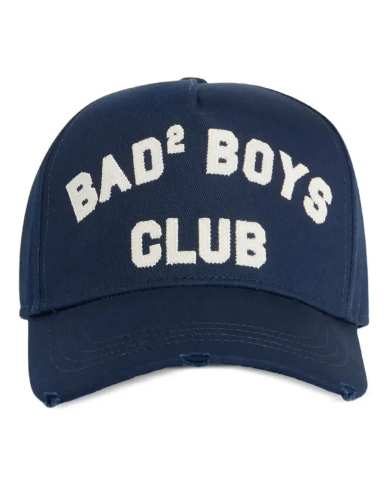 Dsquared2 Baseballkappe mit Text-Stickerei - Blau Blau