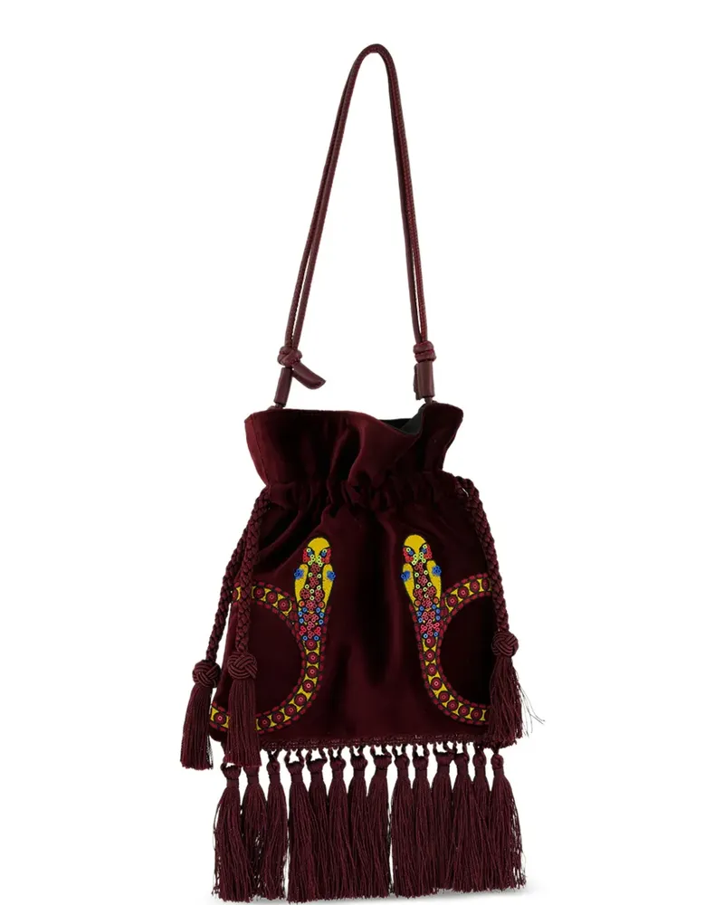 PAULA Fukuro Schultertasche - Violett Violett