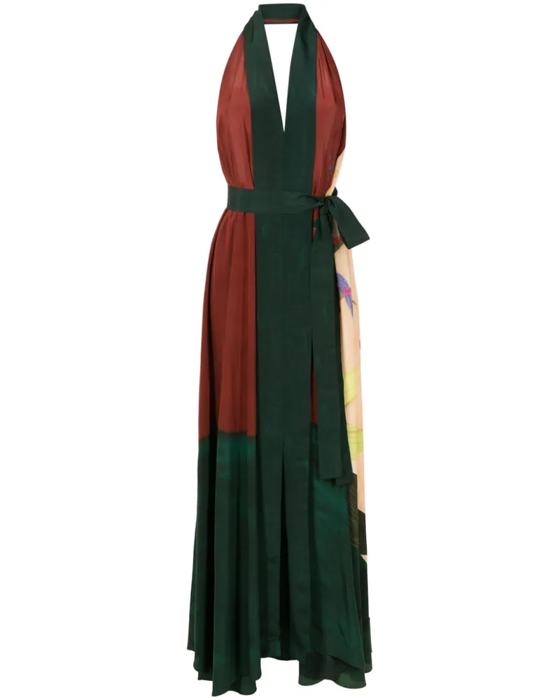Lenny Niemeyer Neckholder-Abendkleid aus Seide - Mehrfarbig Mehrfarbig