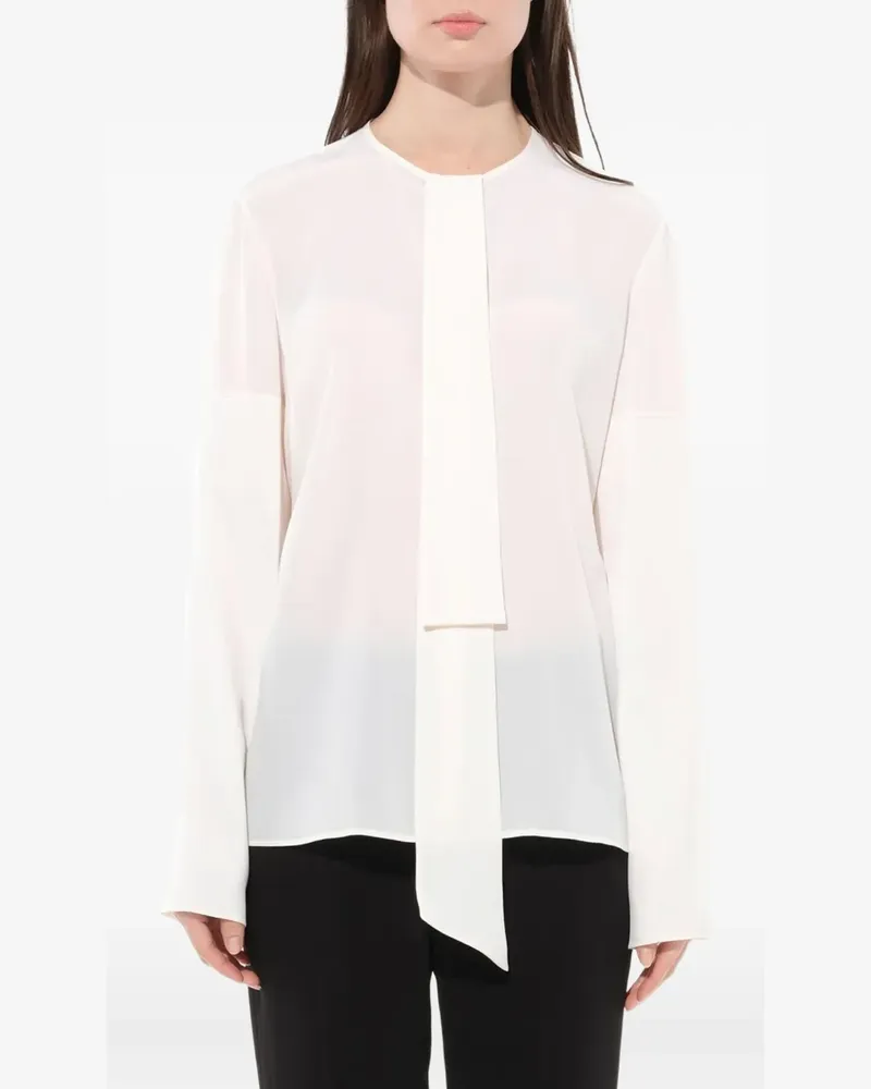 Givenchy Schluppenbluse aus Seide - Weiß Weiß