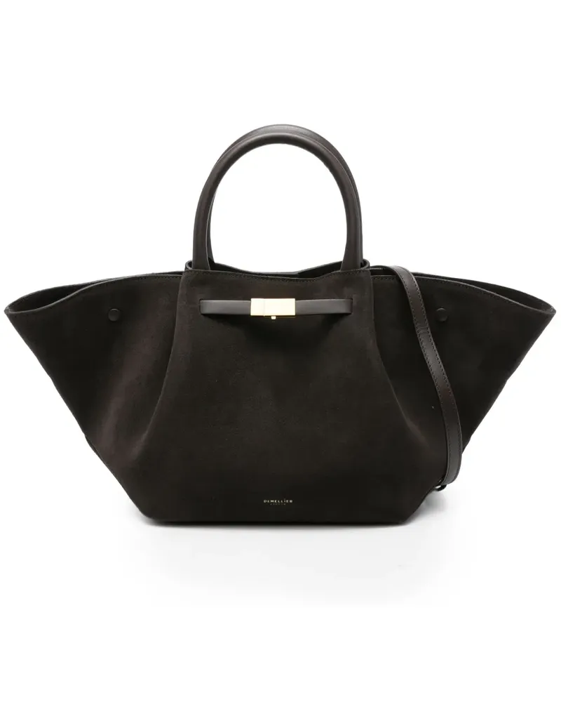 DeMELLIER Mittelgroße The Midi New York Tote Bag aus Wildleder - Braun Braun