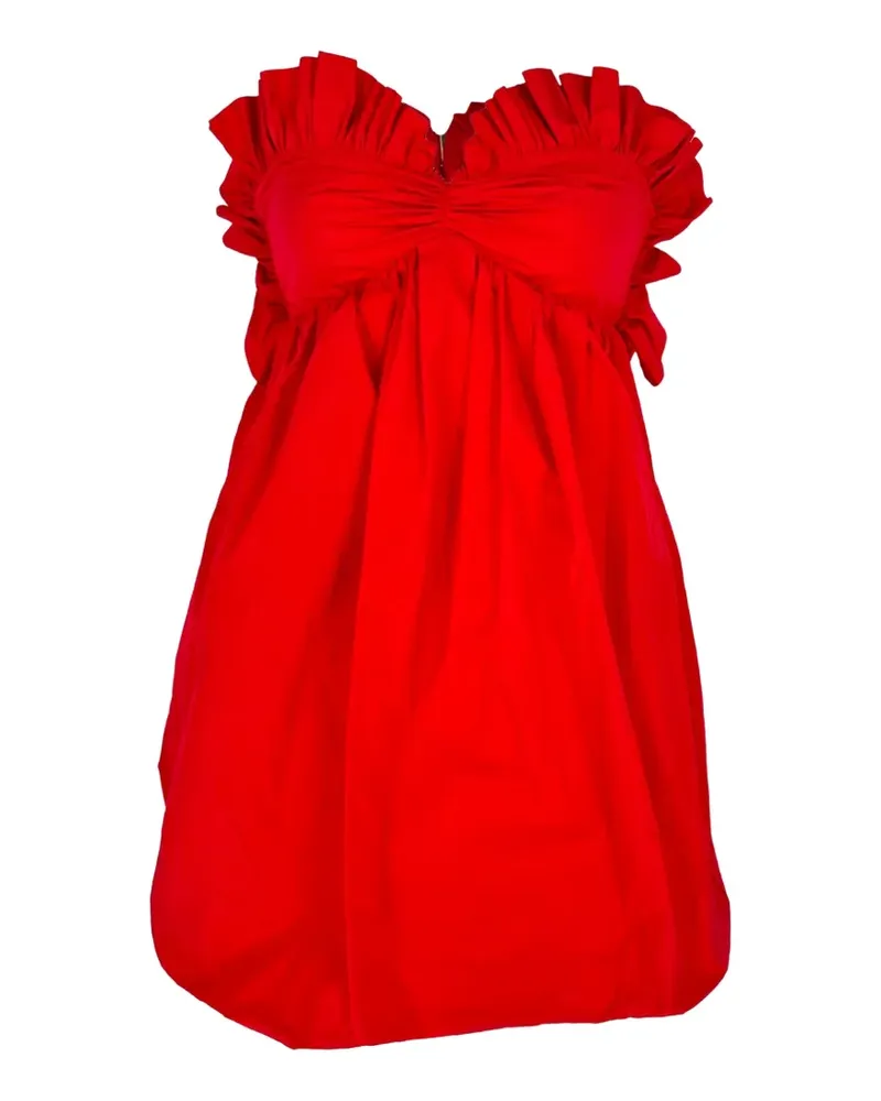 Philosophy Di Lorenzo Serafini Minikleid mit Rüschen und herzförmigem Ausschnitt - Rot Rot