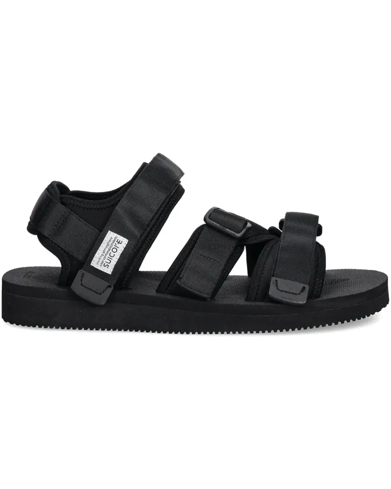 SUICOKE Flache Kisee-Cab Sandalen - Schwarz Schwarz