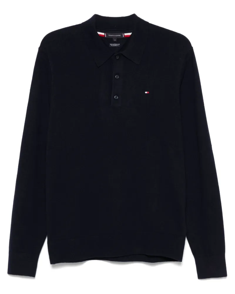 Tommy Hilfiger Poloshirt mit Logo-Stickerei - Blau Blau