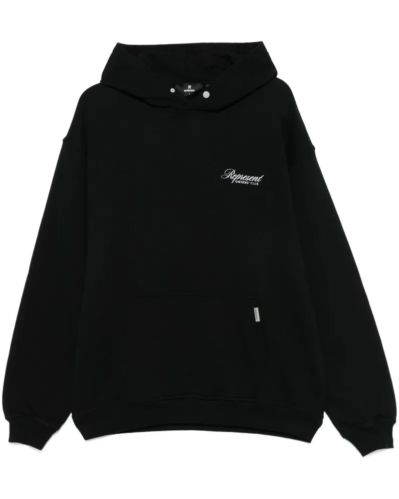 REPRESENT Owners Club Script Hoodie - Schwarz Schwarz
