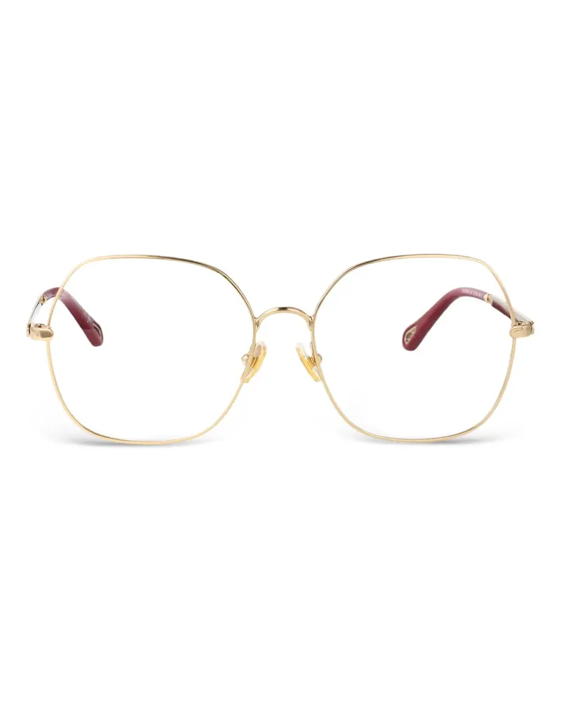 Chloé Geometrische Sonnenbrille - Gold Gold