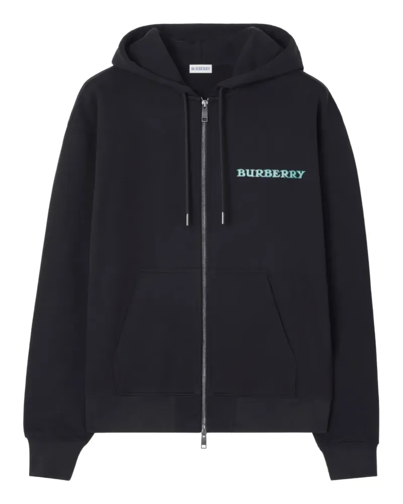 Burberry heritage-logo cotton zip hoodie - Schwarz Schwarz