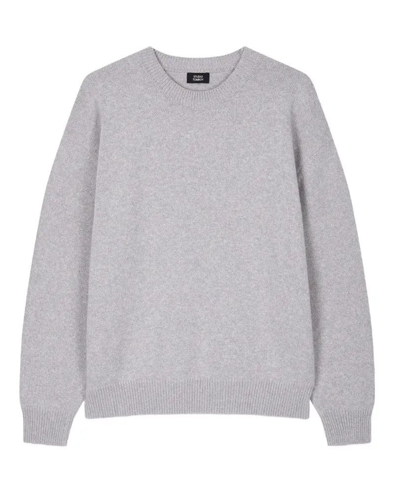 STUDIO TOMBOY Pullover mit rundem Ausschnitt - Grau Grau