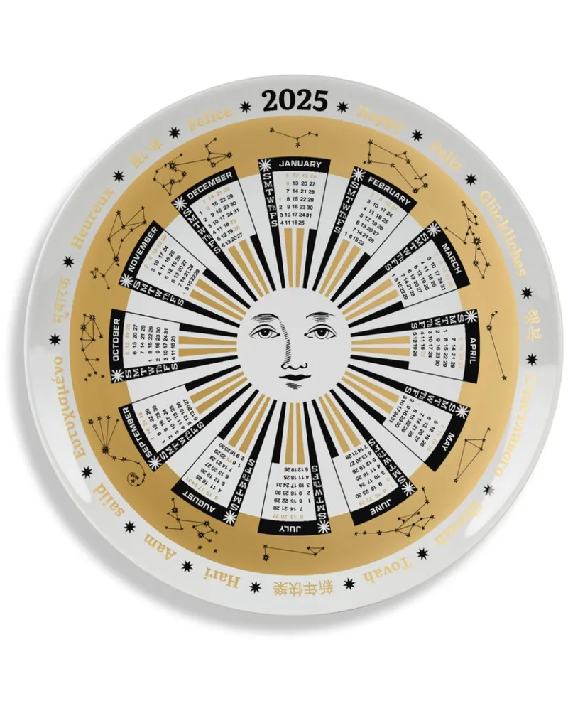 Fornasetti 2025 Calendar Teller - Weiß Weiß