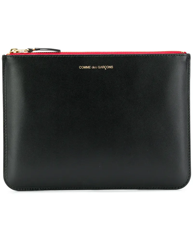 Comme des Garçons Etui mit Reißverschluss - Schwarz Schwarz