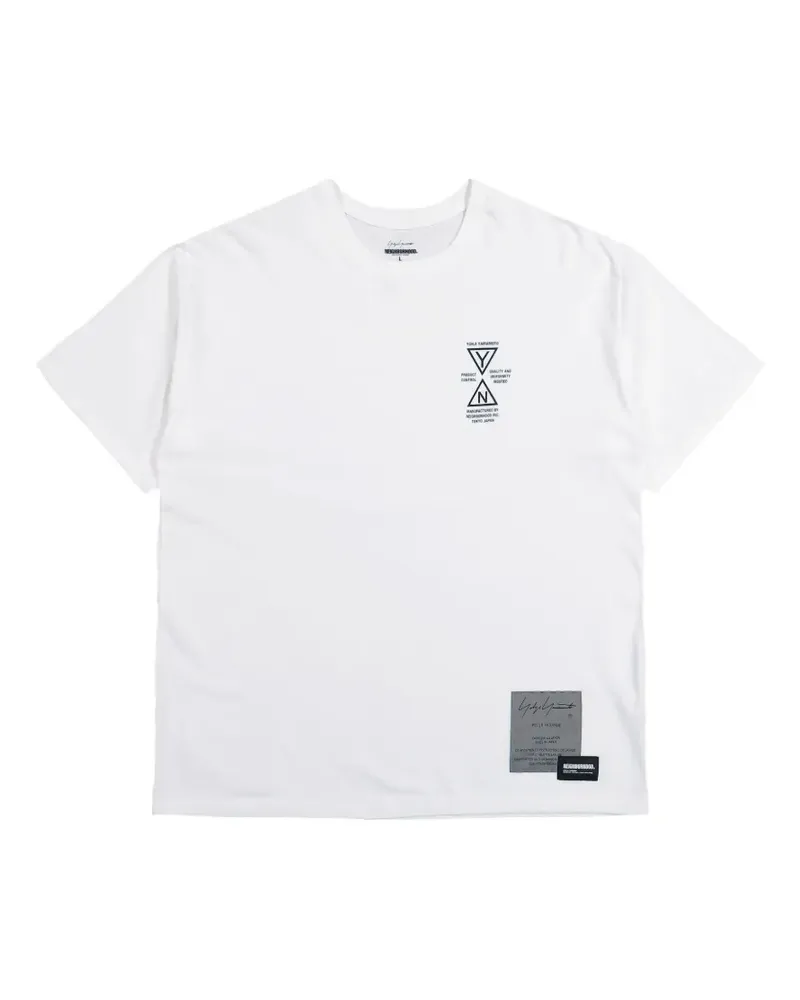 Yohji Yamamoto x Neighborhood T-Shirt mit grafischem Print - Weiß Weiß