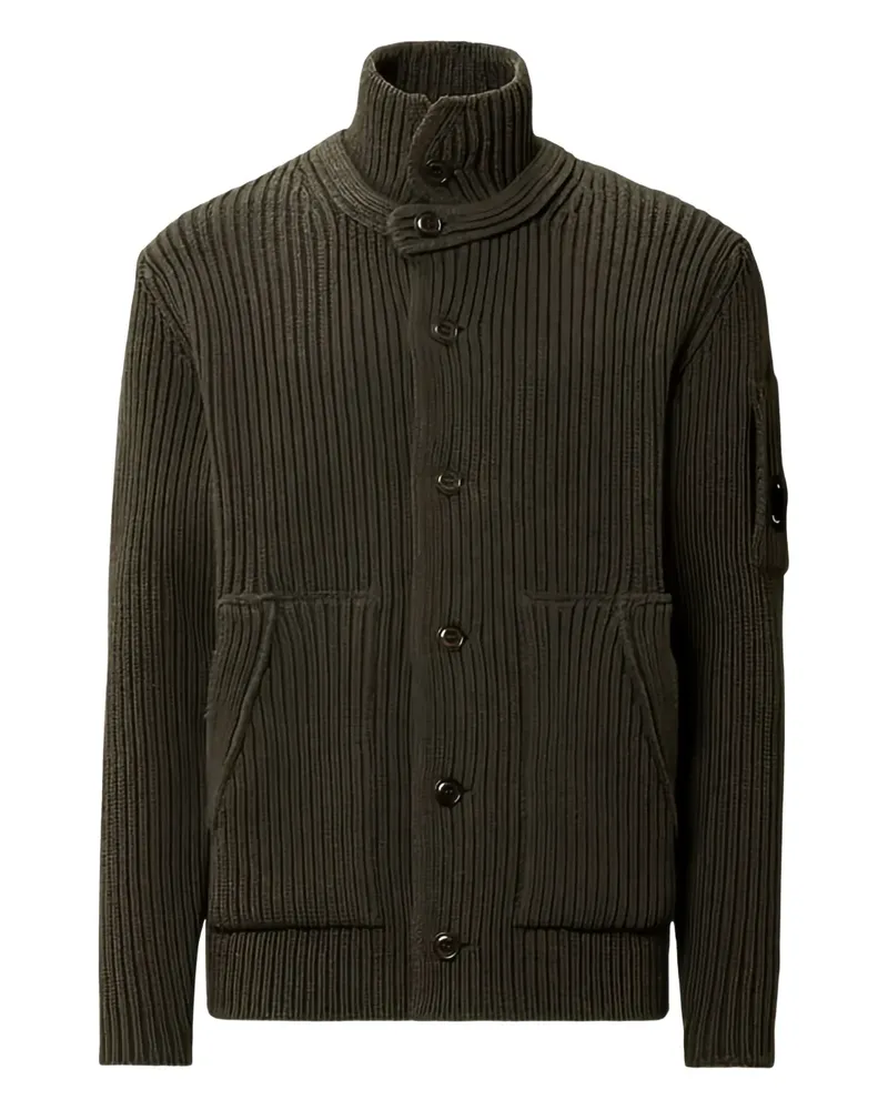 C.P. Company Gerippter Cardigan - Grau Grau