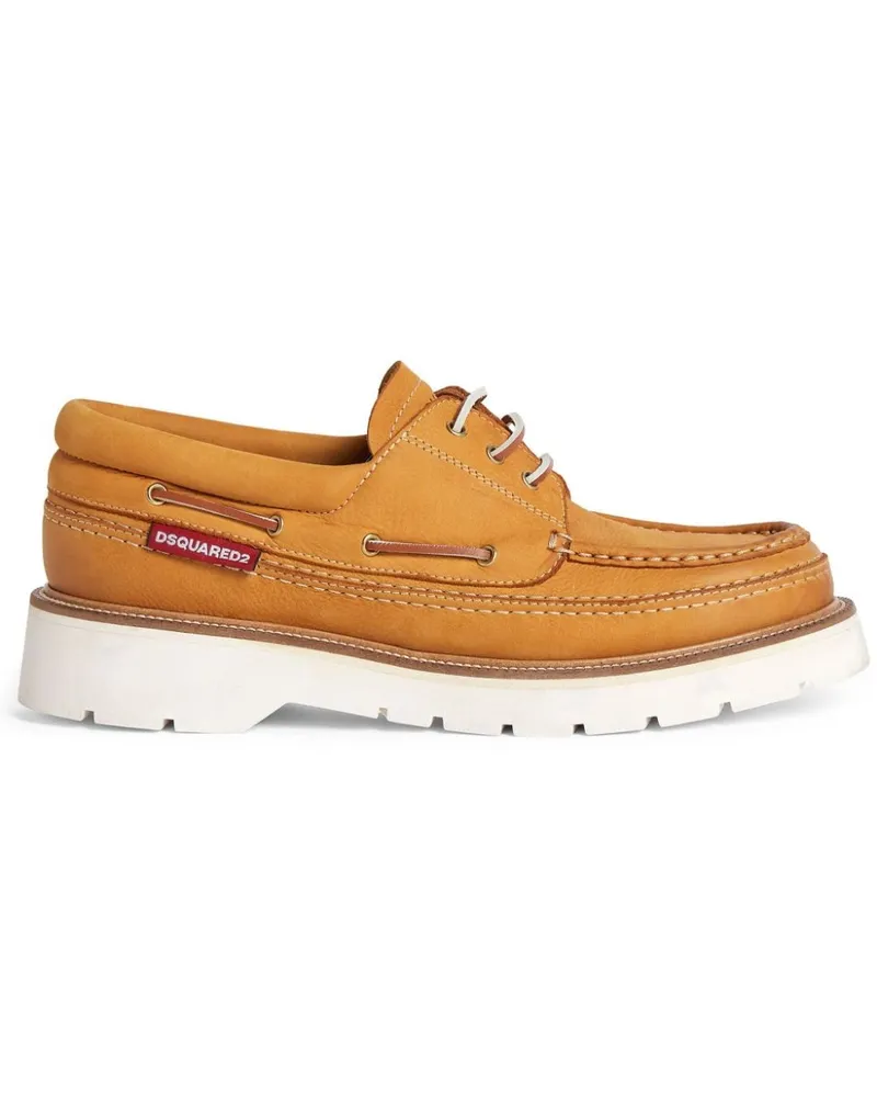 Dsquared2 Segelschuhe mit Schnürung Nude