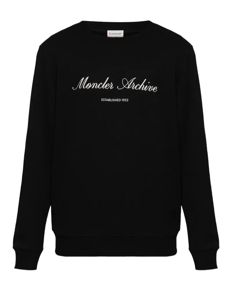 Moncler logo sweatshirt - Schwarz Schwarz