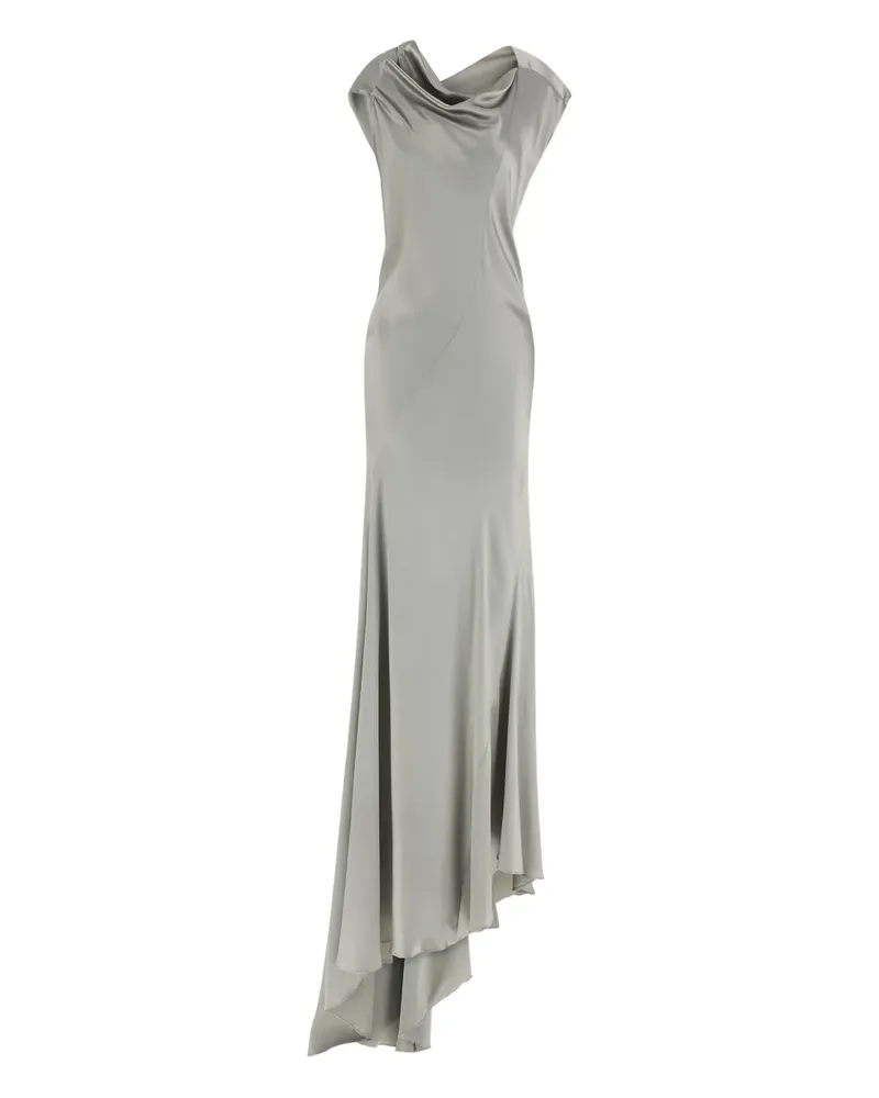 Alberta Ferretti Asymmetrisches Kleid mit drapiertem Ausschnitt - Grau Grau