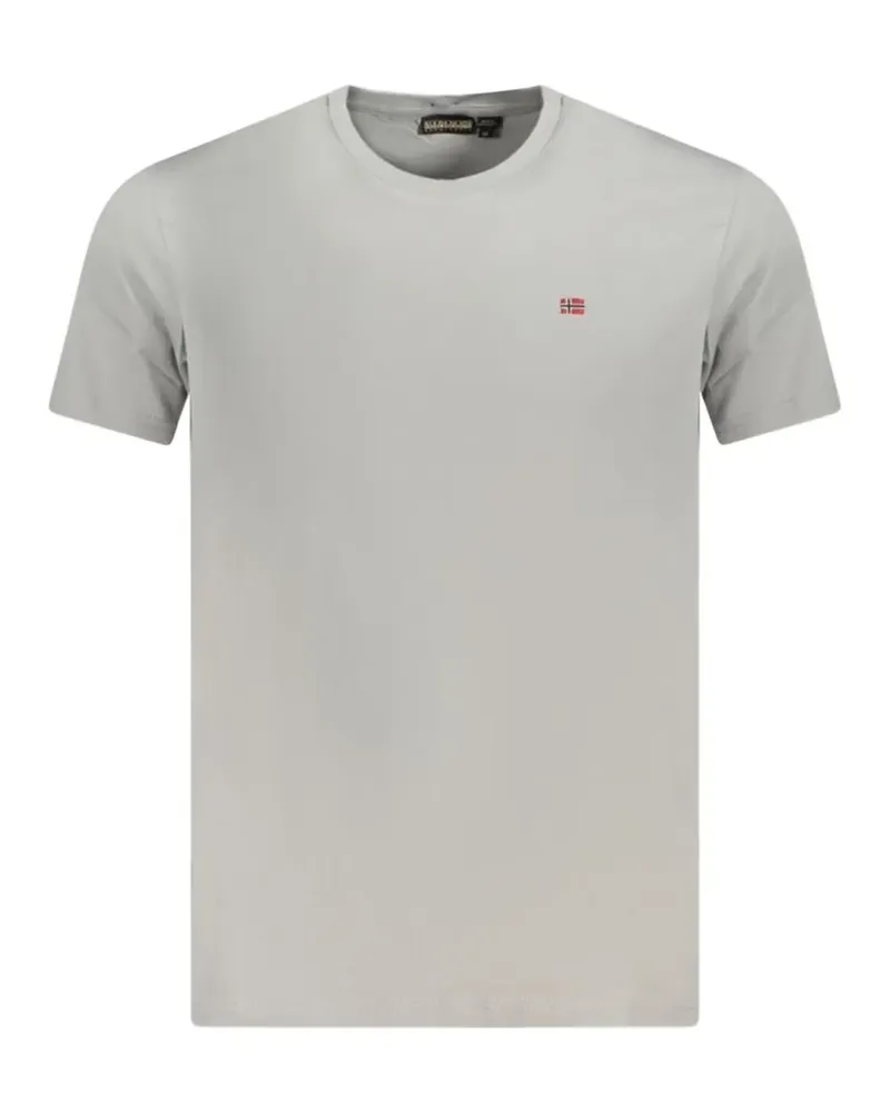 Napapijri logo-patch T-shirt - Grau Grau