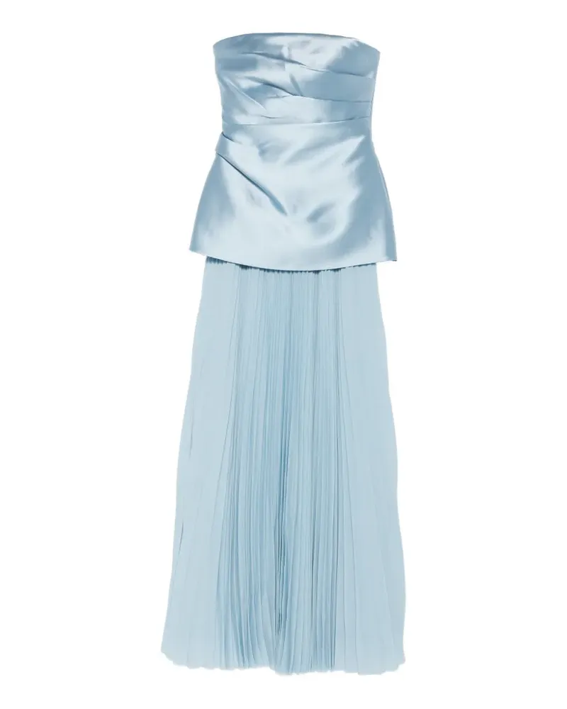 Solace London Claudette pleated maxi dress - Blau Blau
