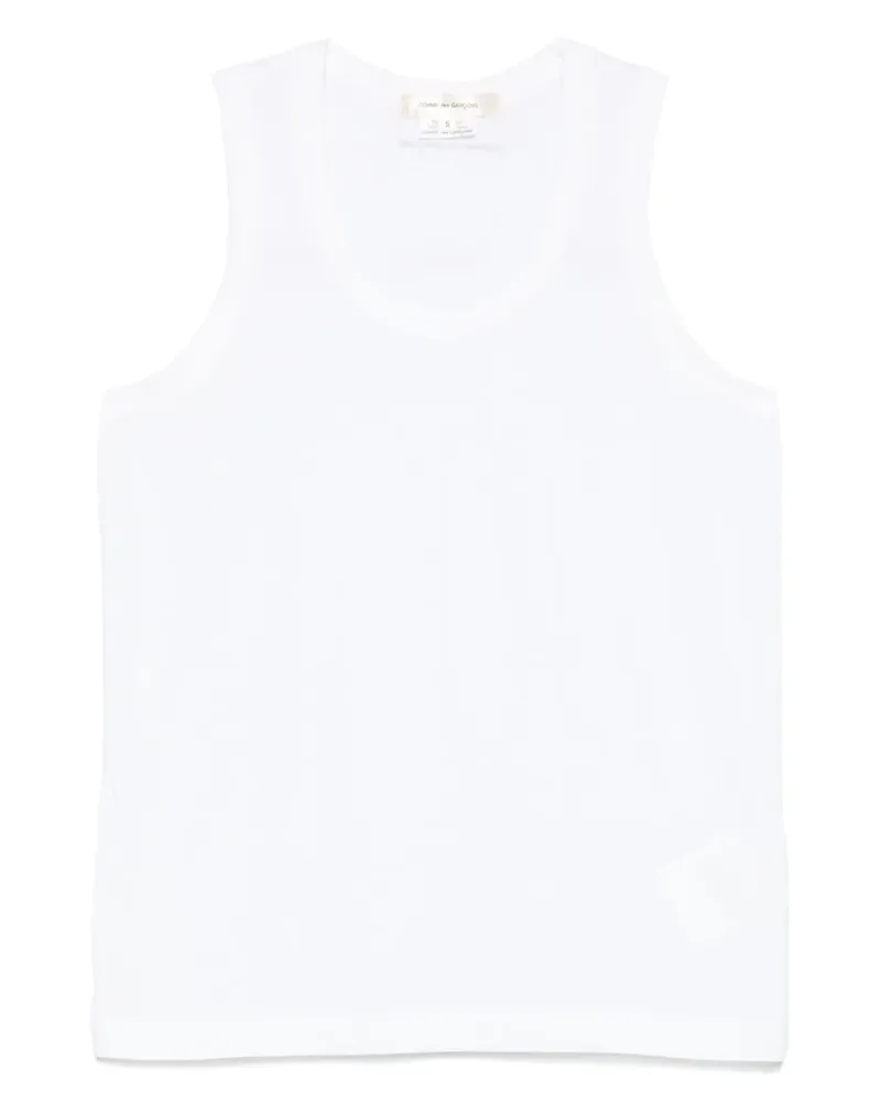 Comme des Garçons Klassisches Trägershirt - Weiß Weiß