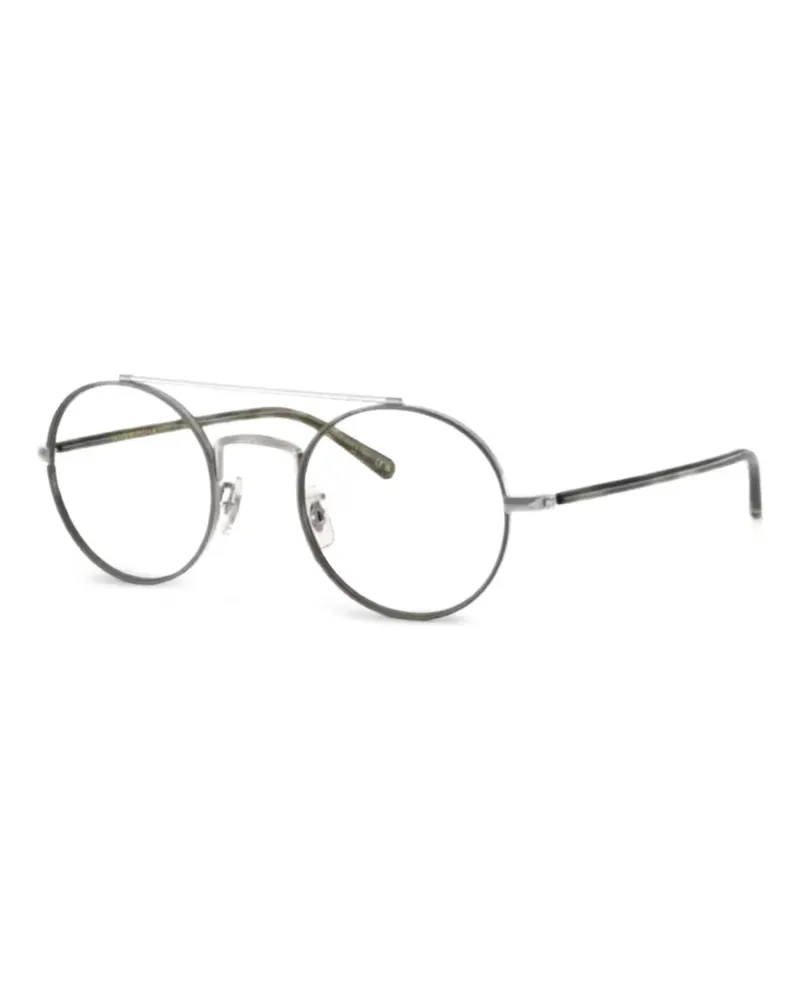 Oliver Peoples Etlin Brille mit rundem Gestell - Grün Grün