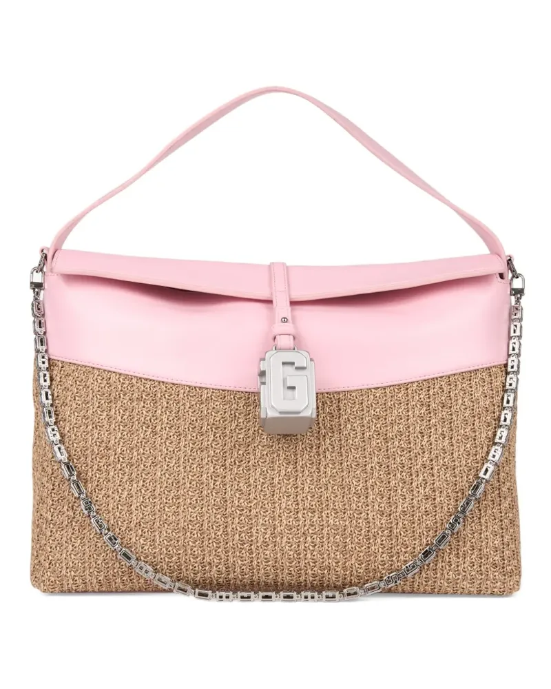 GCDS Mega Comma Schultertasche - Nude Nude