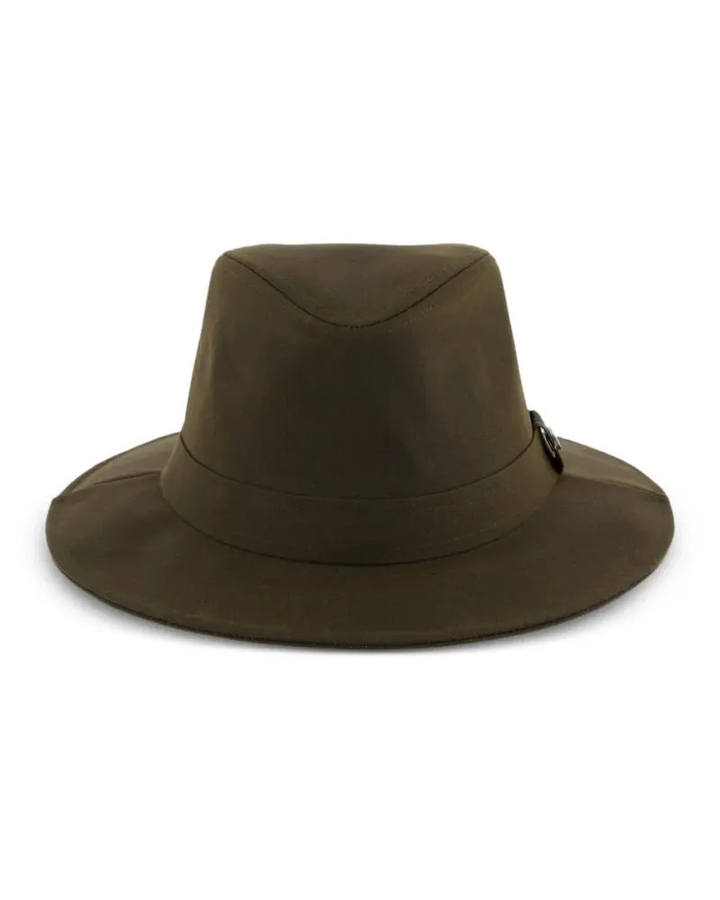 Barbour Fedora mit Logo-Schild - Grün Grün