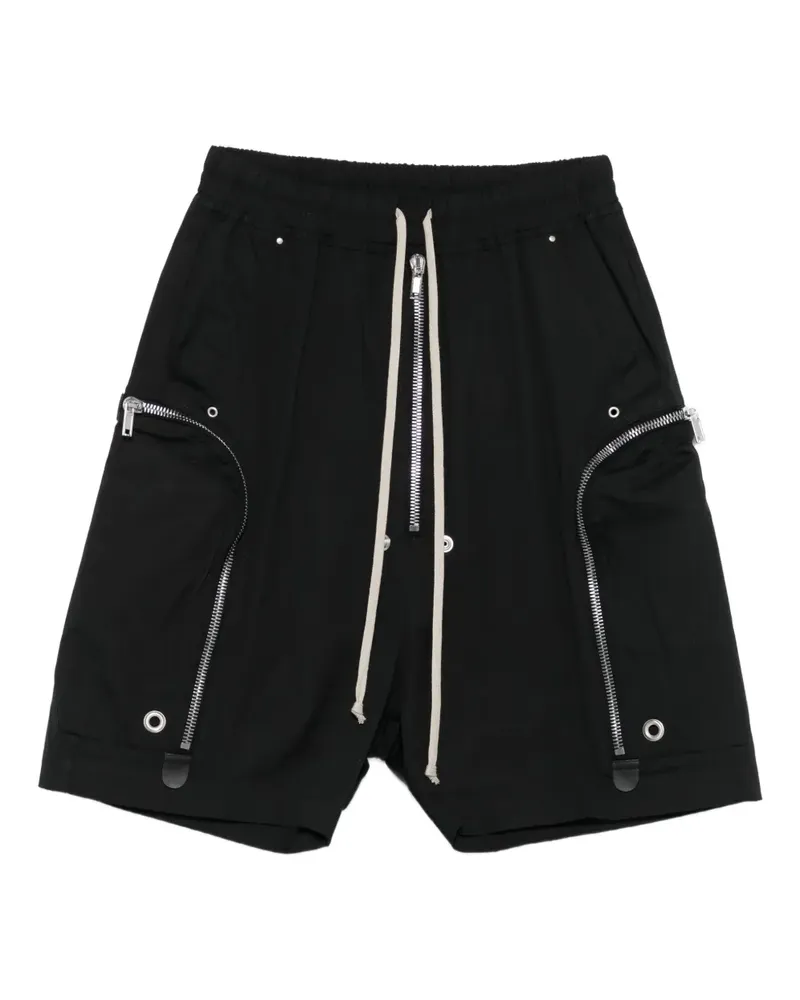 Rick Owens Shorts mit Reißverschlussdetail - Schwarz Schwarz