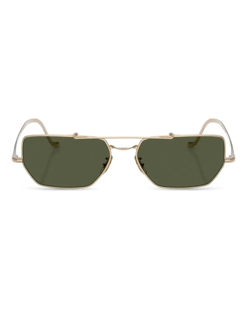 Oliver Peoples Sonnenbrille mit geometrischem Gestell - Gold Gold