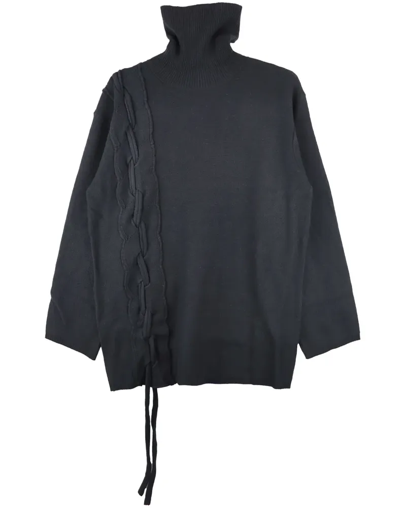 Yohji Yamamoto Sweatshirt aus Jersey - Schwarz Schwarz