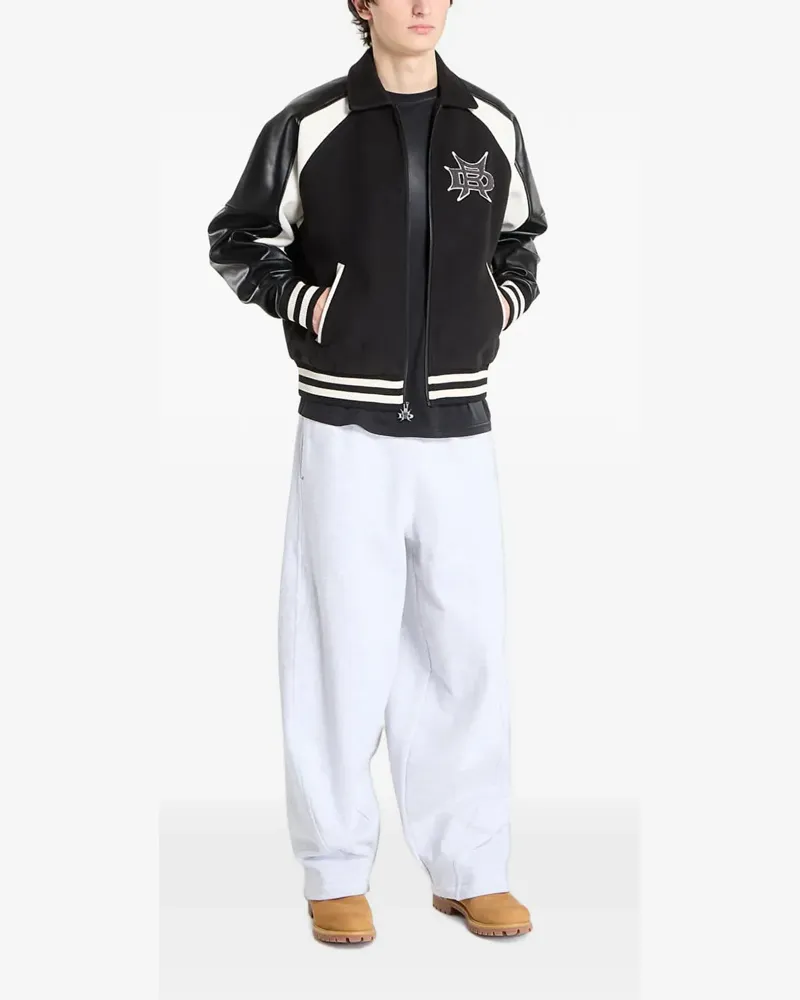 Ripndip Luther faux-leather trims jacket - Schwarz Schwarz