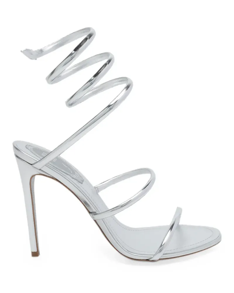 René Caovilla Cleo pump heeled sandals - Silber Silber