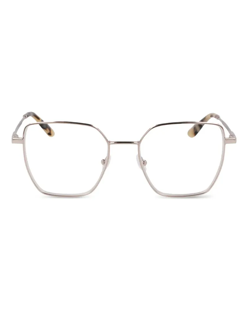 Calvin Klein Brille mit geometrischem Gestell - Gold Gold