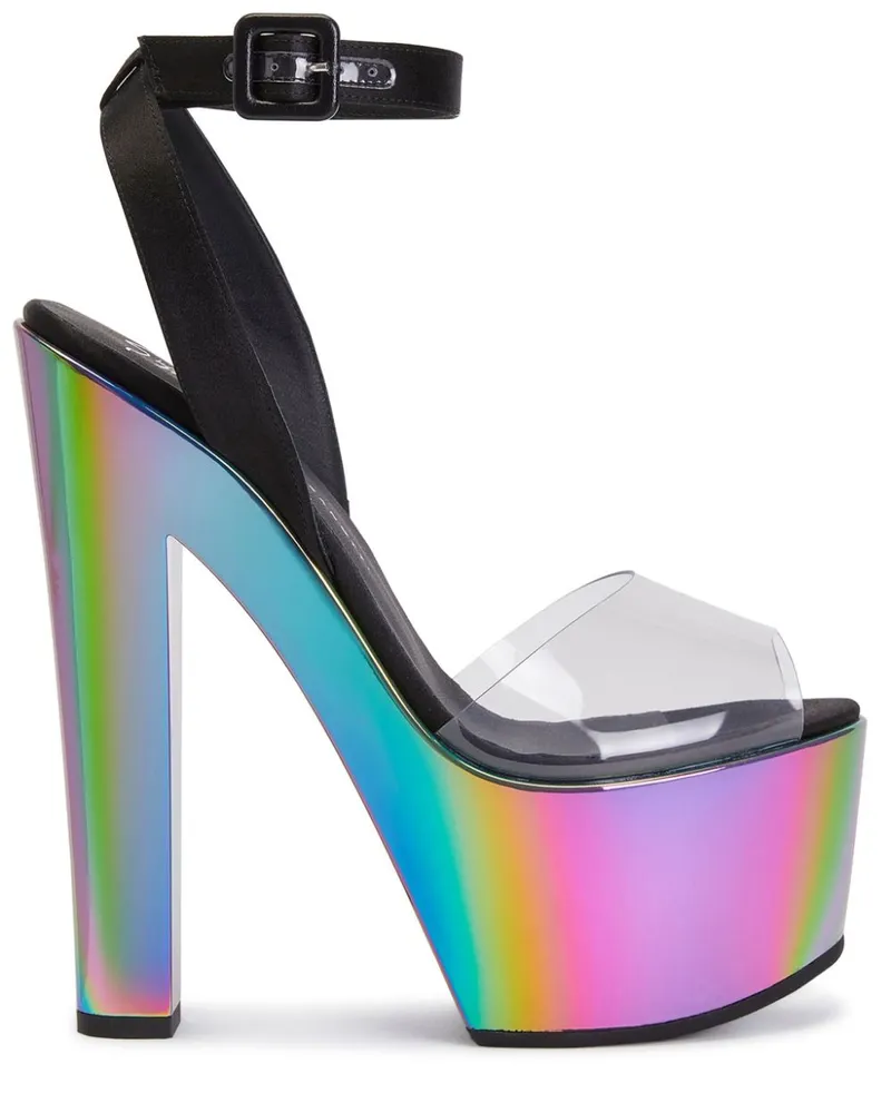 Giuseppe Zanotti Tarifa Plexi Plateau-Sandalen 150mm - Schwarz Schwarz